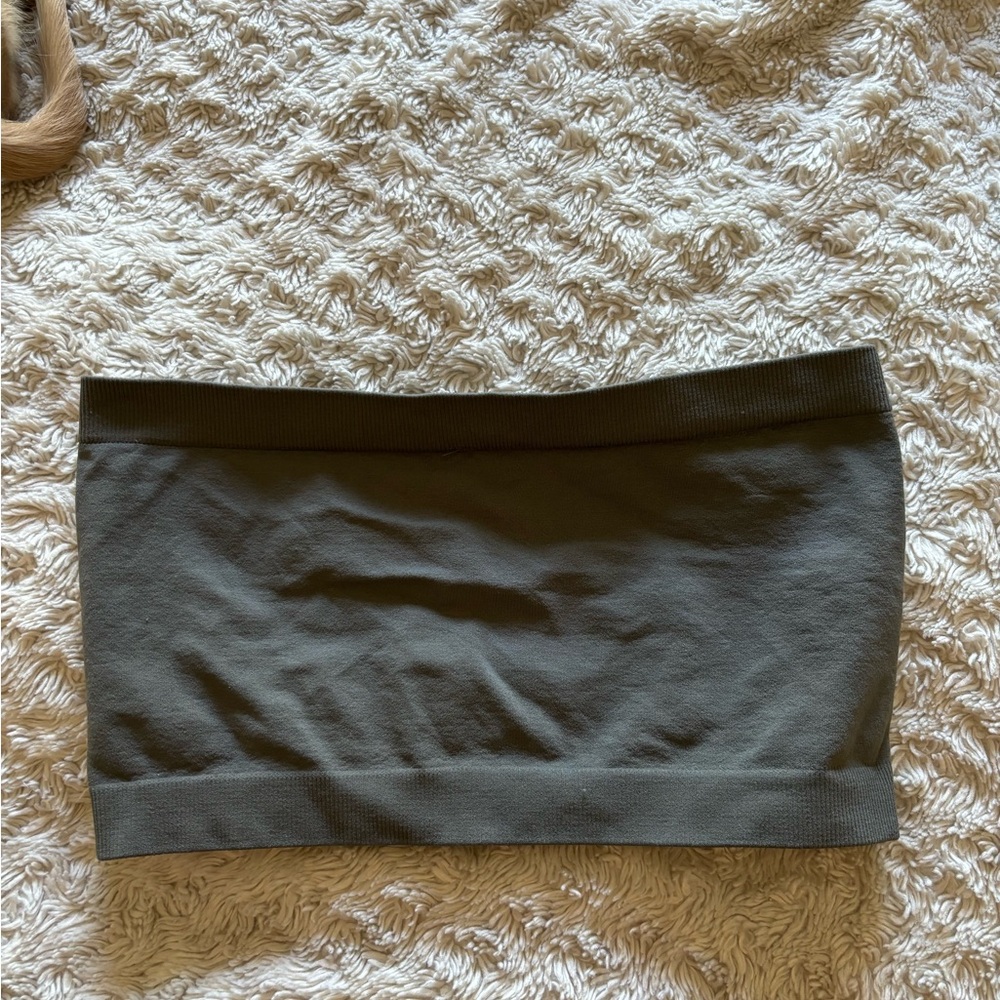 One size dark grey bandeau